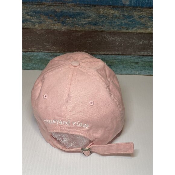 Vineyard Vines Hat Adult USA Flag Whale Logo Strap Back Baseball Cap OSFA Pink - Picture 4 of 8